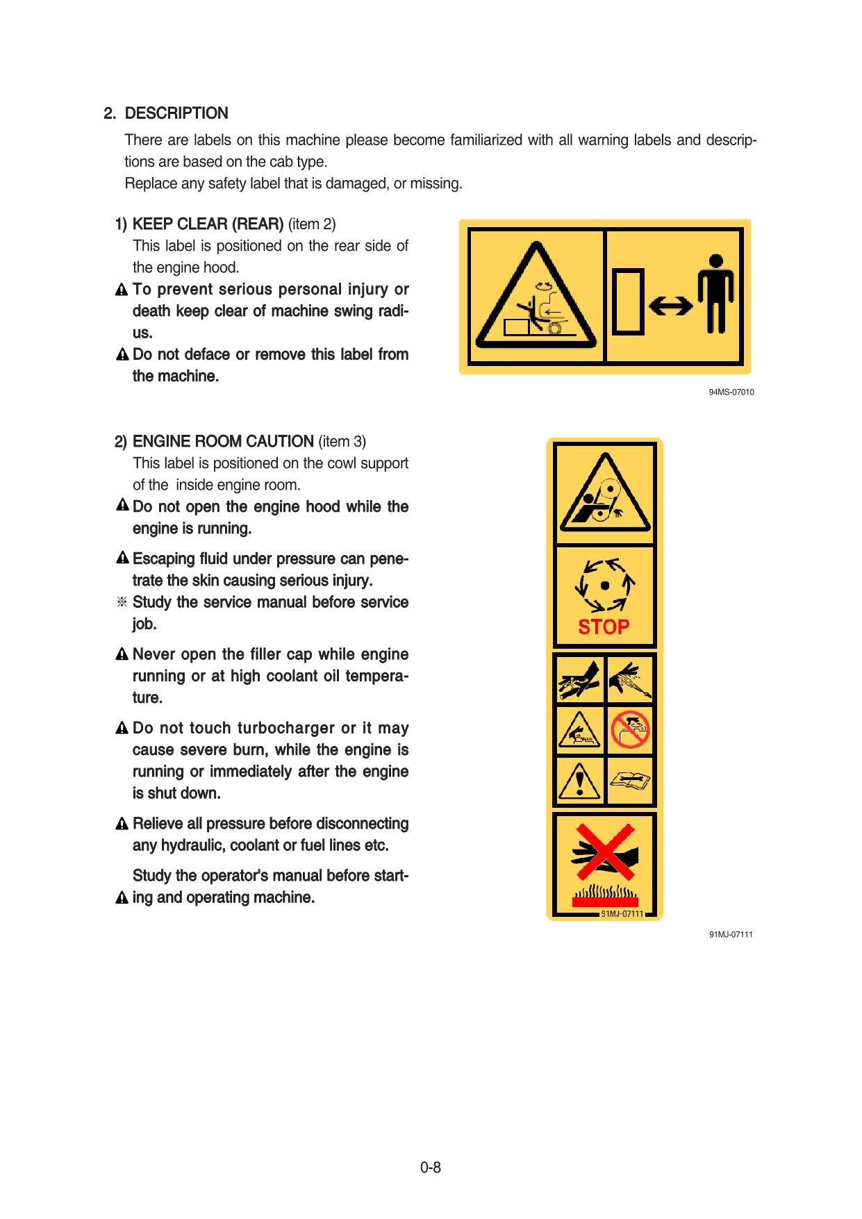 Manual de mantenimiento del operador de la excavadora sobre cadenas Hyundai HX19A