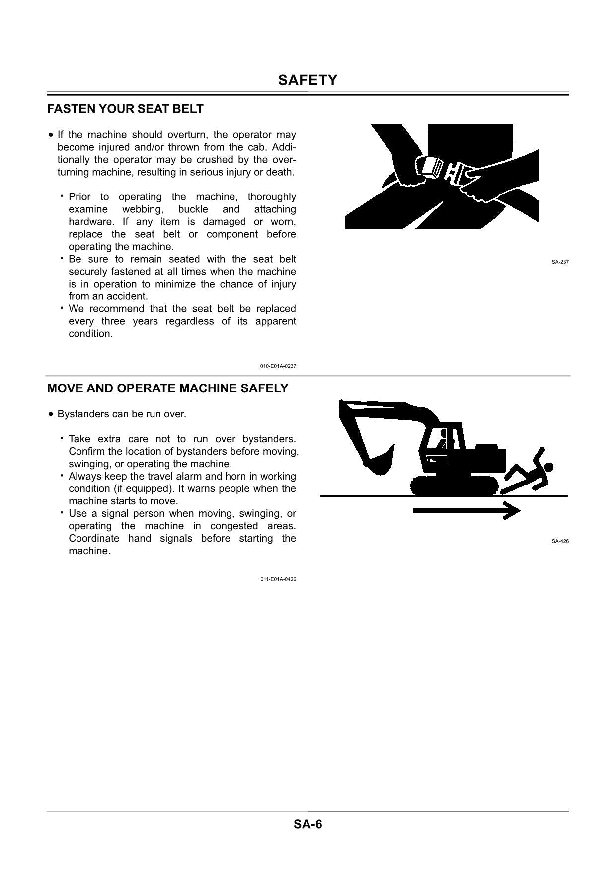 Manual de servicio y reparación de la excavadora Hitachi ZX350LCH ZX370MTH W1HH-E-01