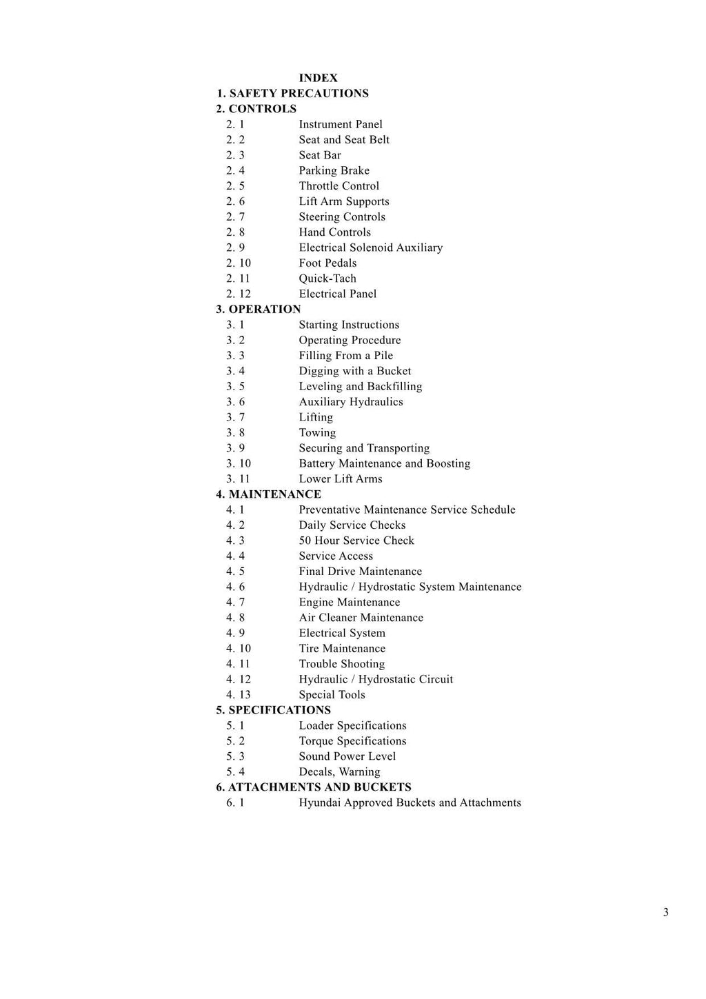 Hyundai HSL500T SKID STEER LOADER Operators Maintenance Manual