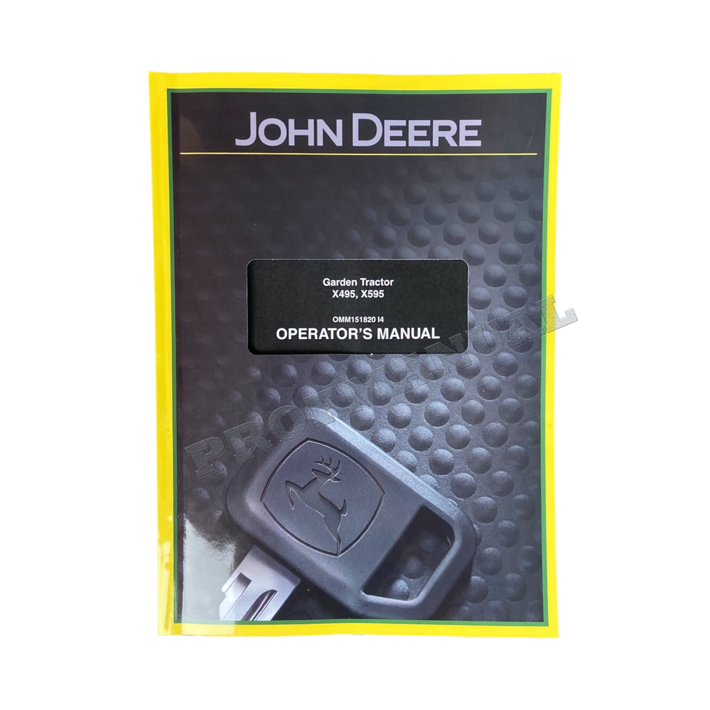 MANUAL DEL OPERADOR DEL TRACTOR JOHN DEERE X495 X595