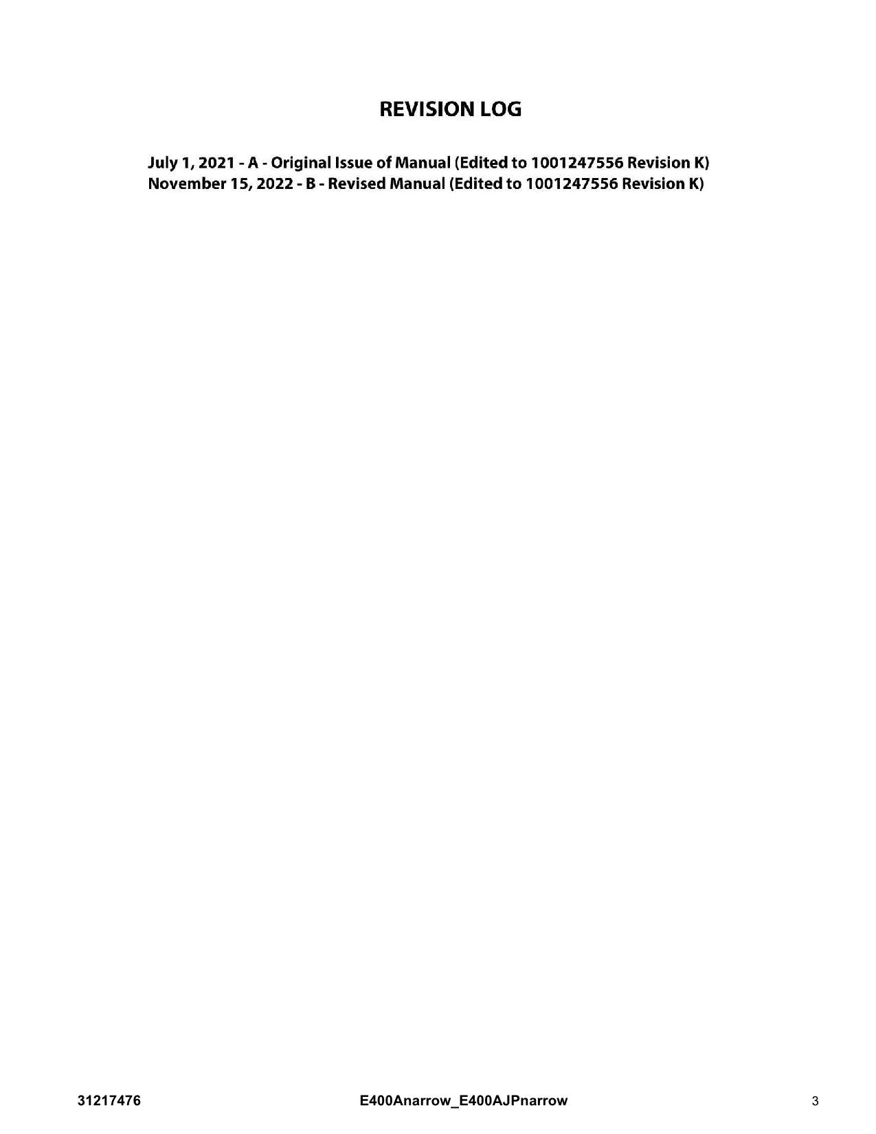 JLG E400AJPnarrow E400Anarrow Boom Lift  Parts Catalog Manual 31217476