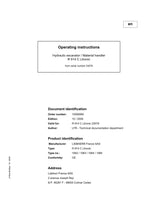 Liebherr R914 C Litronic Excavator Operators manual serial 23079