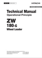 Hitachi ZW180-G Wheel Loader Technical Manual Operational Principle