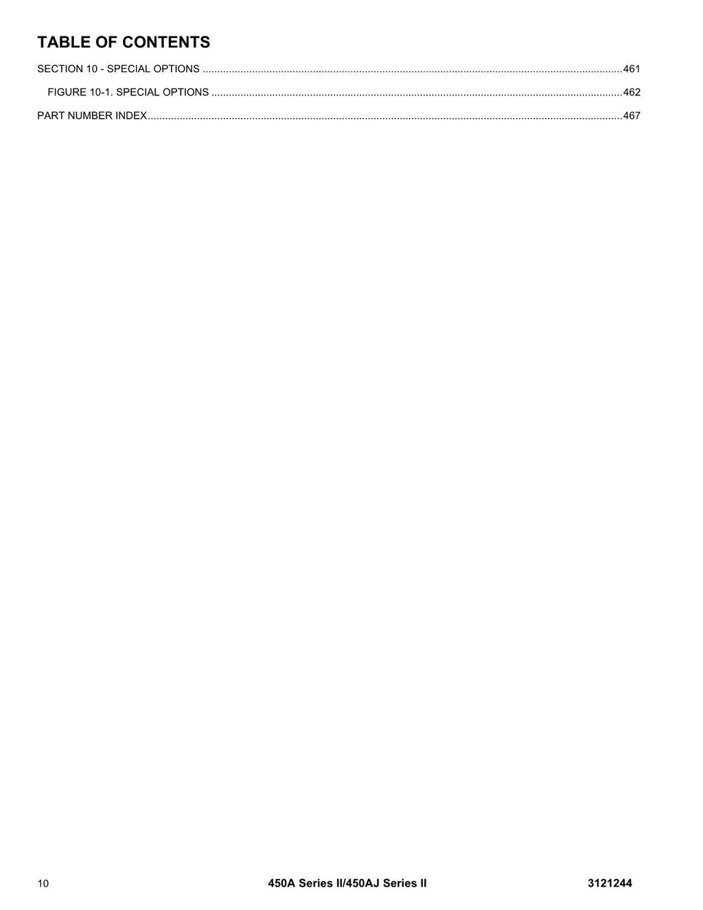 JLG 450A Series II 450AJ Series II Boom Lift Parts Catalog Manual 3121244