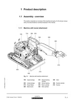 Liebherr R924 Compact-Tunnel Excavator Operators manual serial 31199