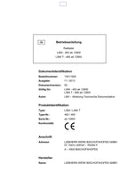 Liebherr L564 L564 T Radlader Betriebsanleitung ser 12800