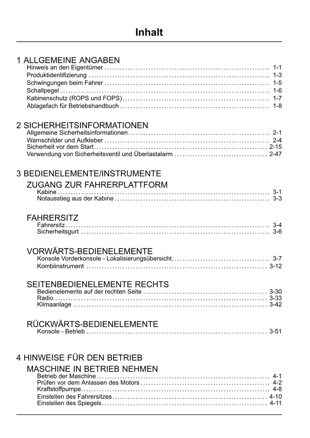 New Holland E85CMSR Bagger Betriebsanleitung