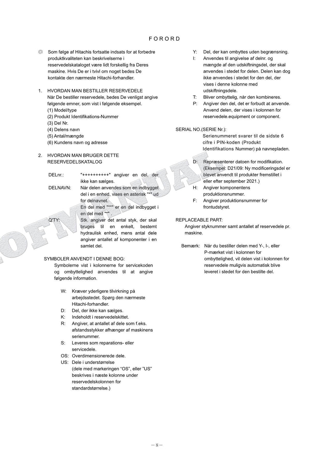 Catálogo de piezas de excavadoras HITACHI ZX120-7 130K-7 con especificaciones de Japón