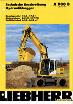 Liebherr A900 B Hydraulikbagger Betriebsanleitung Wartungsanleitung