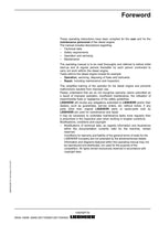 Liebherr D934 - D936 - D946 engine Operators manual