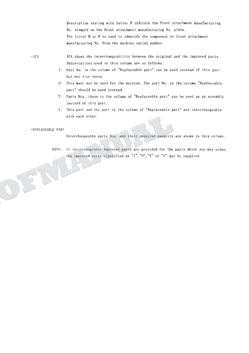 HITACHI EX135USRK Excavator Parts Catalog Manual SN 001001-