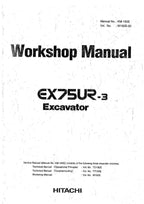 HITACHI EX75UR-3 Excavator Workshop Service Manual