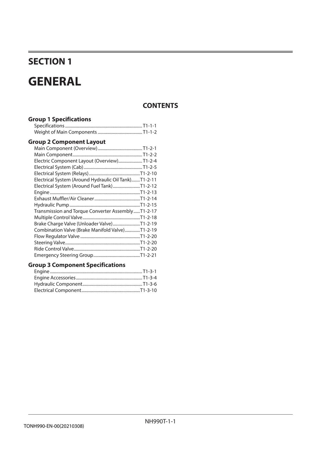 Hitachi ZW370-5A Wheel Loader Technical Manual Operational Principle