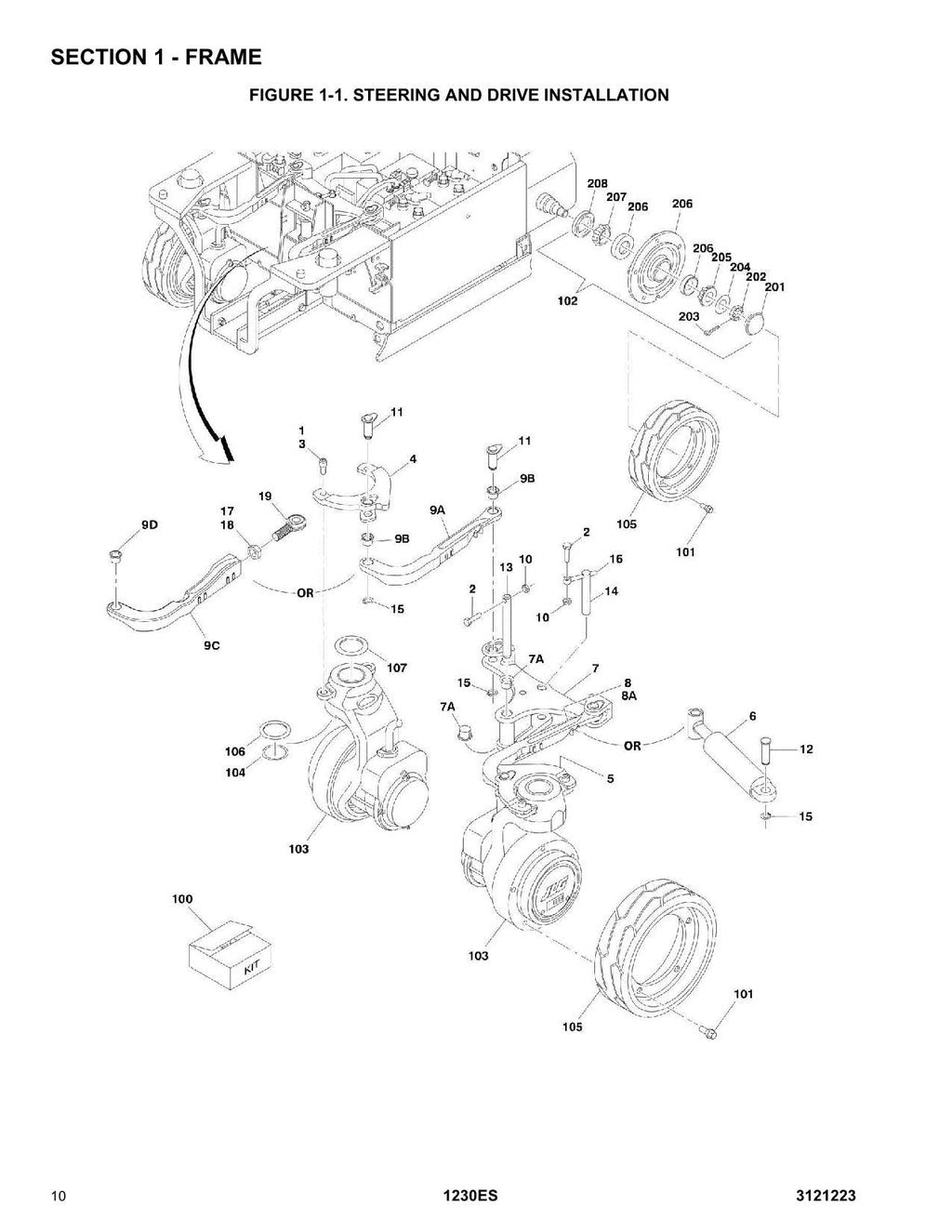 JLG 1230ES Vertical Mast Parts Catalog Manual 3121223