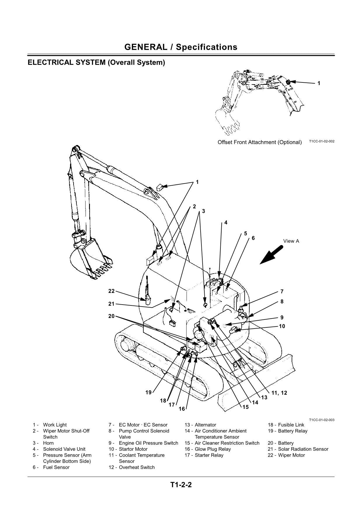 HITACHI ZAXIS ZX75US Excavator Operational Principle Technical Manual