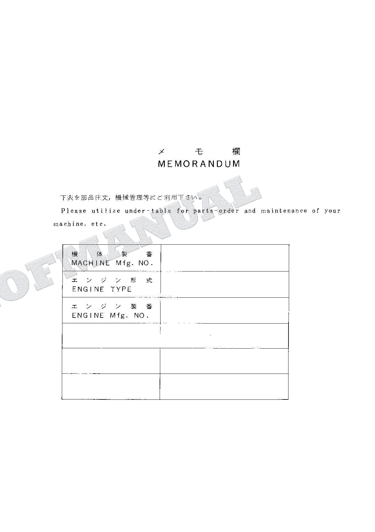 HITACHI EX60LCT-3 Telescopic Crawler Crane Parts Catalog Manual