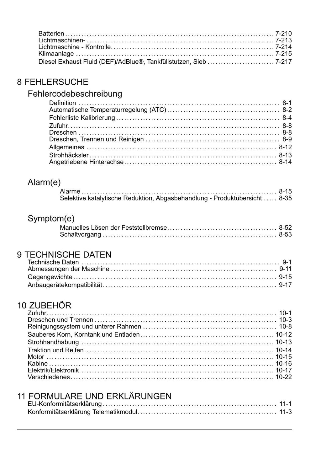 New Holland CX7 80 CX7 90 CX8 70 Mähdrescher Betriebsanleitung Ab 2020