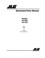 JLG 3614RS 4017RS Telehandler Parts Catalog Manual