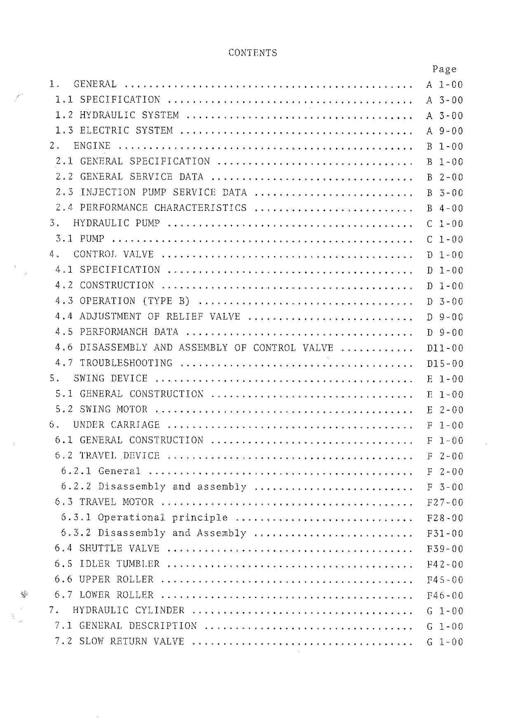 HITACHI UH02 WH03 Excavator Service Manual