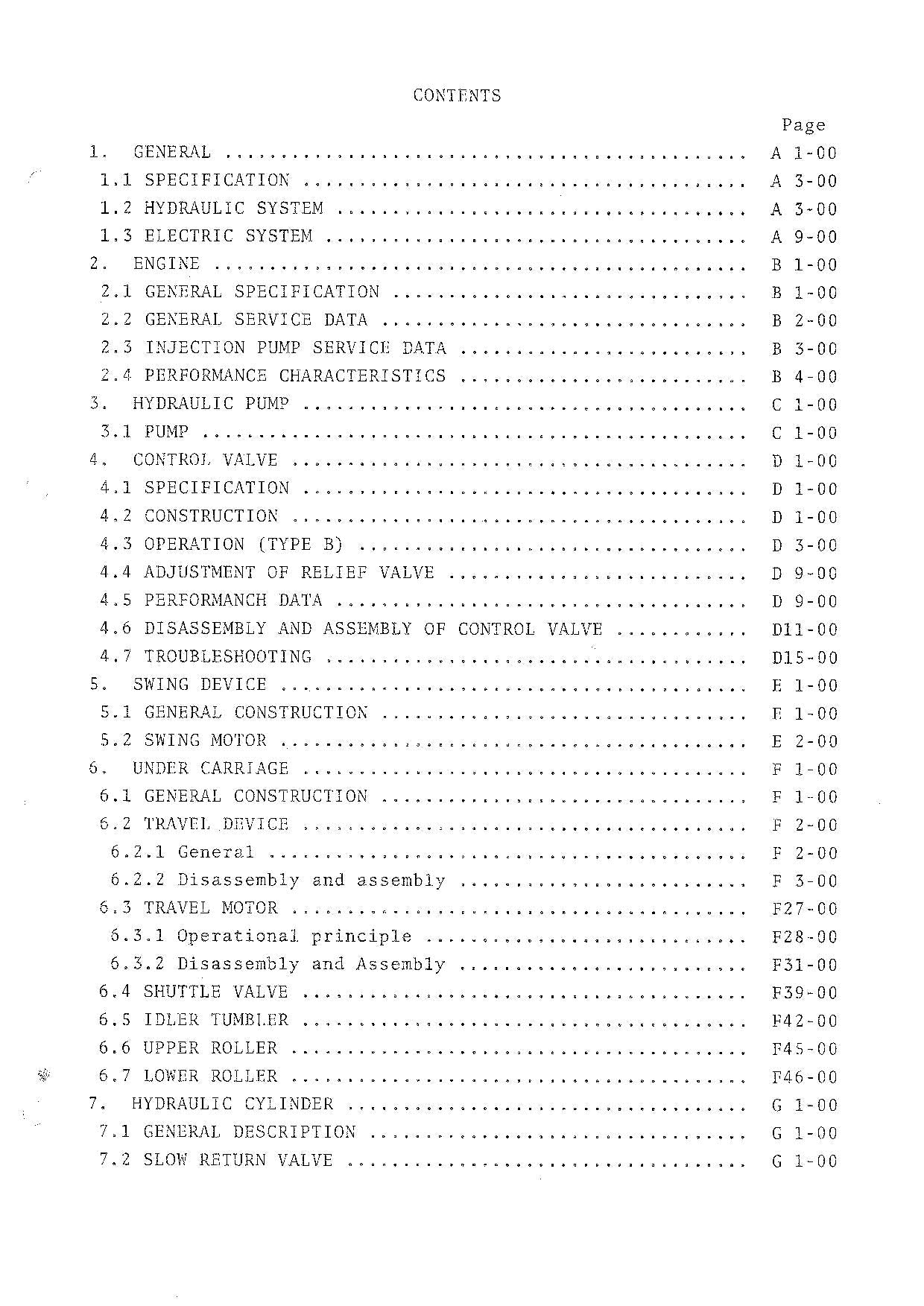 HITACHI UH02 WH03 Excavator Service Manual