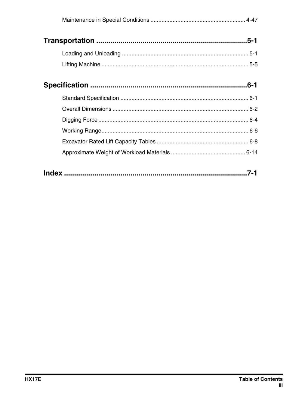 Hyundai HX17E CRAWLER EXCAVATOR Operators Maintenance Manual