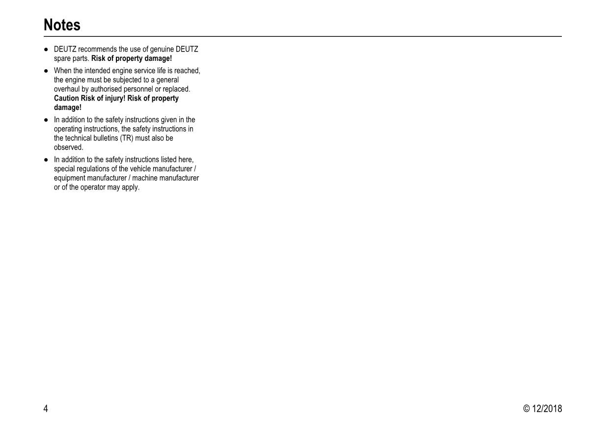 Deutz Hitachi D TD TCD 2.9 L4 Wheel Loader Operating Manual