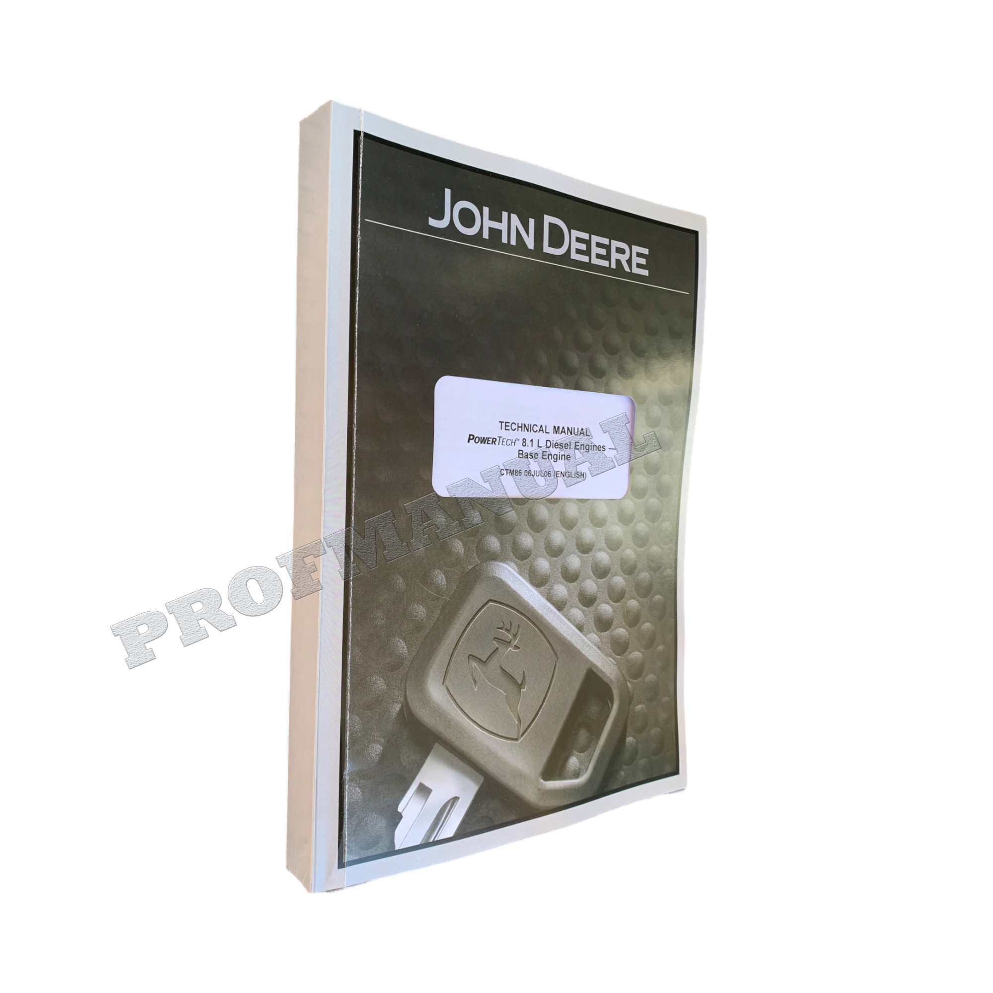 John Deere PowerTech TM 8.1 L 6081 Engine Base Engine Service manual CTM86