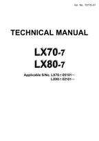 Hitachi LX70-7 LX80-7 Wheel Loader Technical Manual