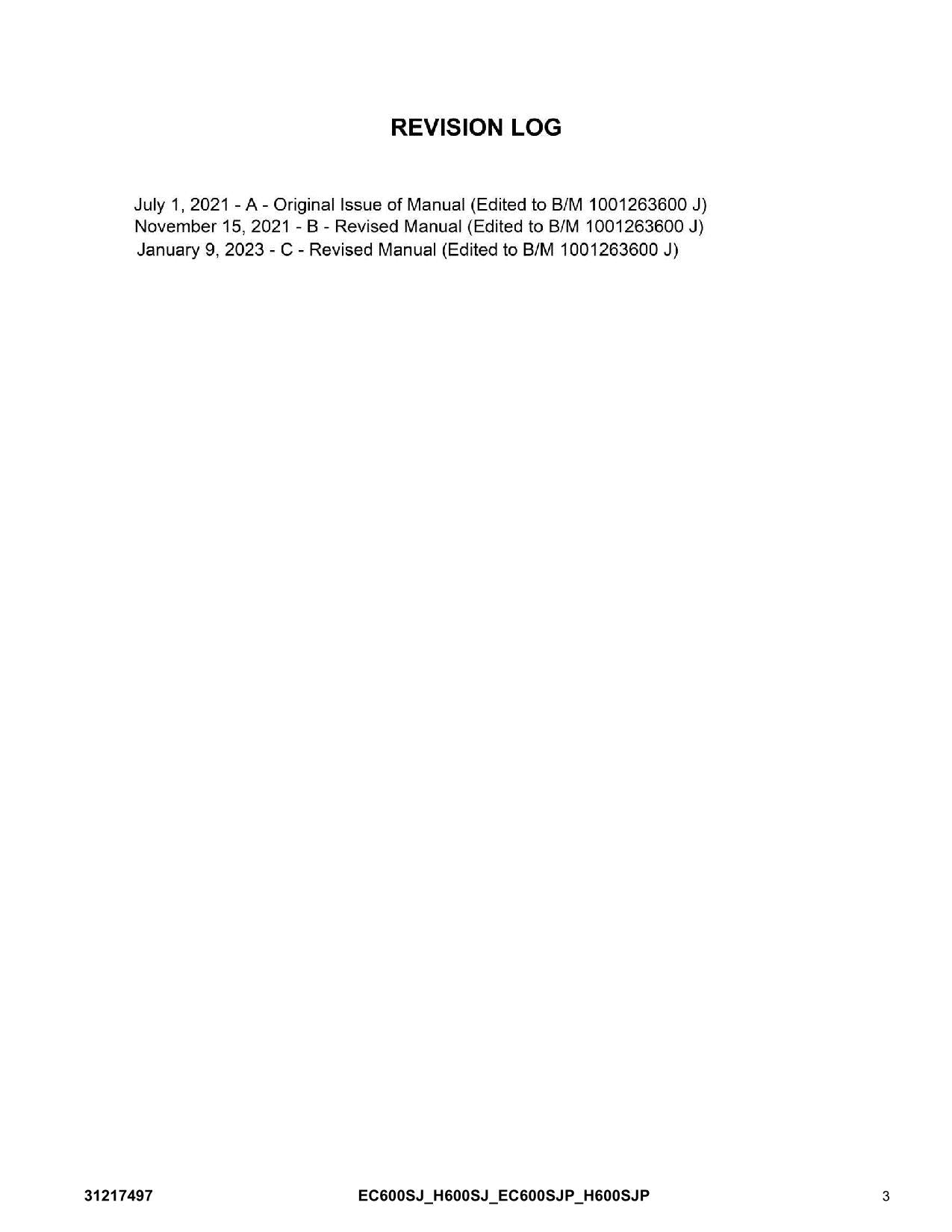 Manual del catálogo de piezas de plataformas elevadoras JLG EC600SJ EC600SJP H600SJ H600SJP