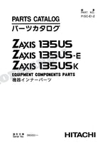HITACHI ZX135US ZX135US-E ZX135USK Equipment Excavator Parts Catalog Manual