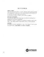 HITACHI UH031 EXCAVATOR SERVICE MANUAL
