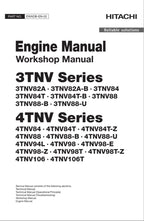 HITACHI 4TNV Series 4TNV98-E 4TNV98-Z 4TNV98T Engine Workshop Service Manual