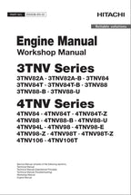 Manual de taller del motor HITACHI serie 4TNV 4TNV84 4TNV84T 4TNV84T-Z 4TNV88
