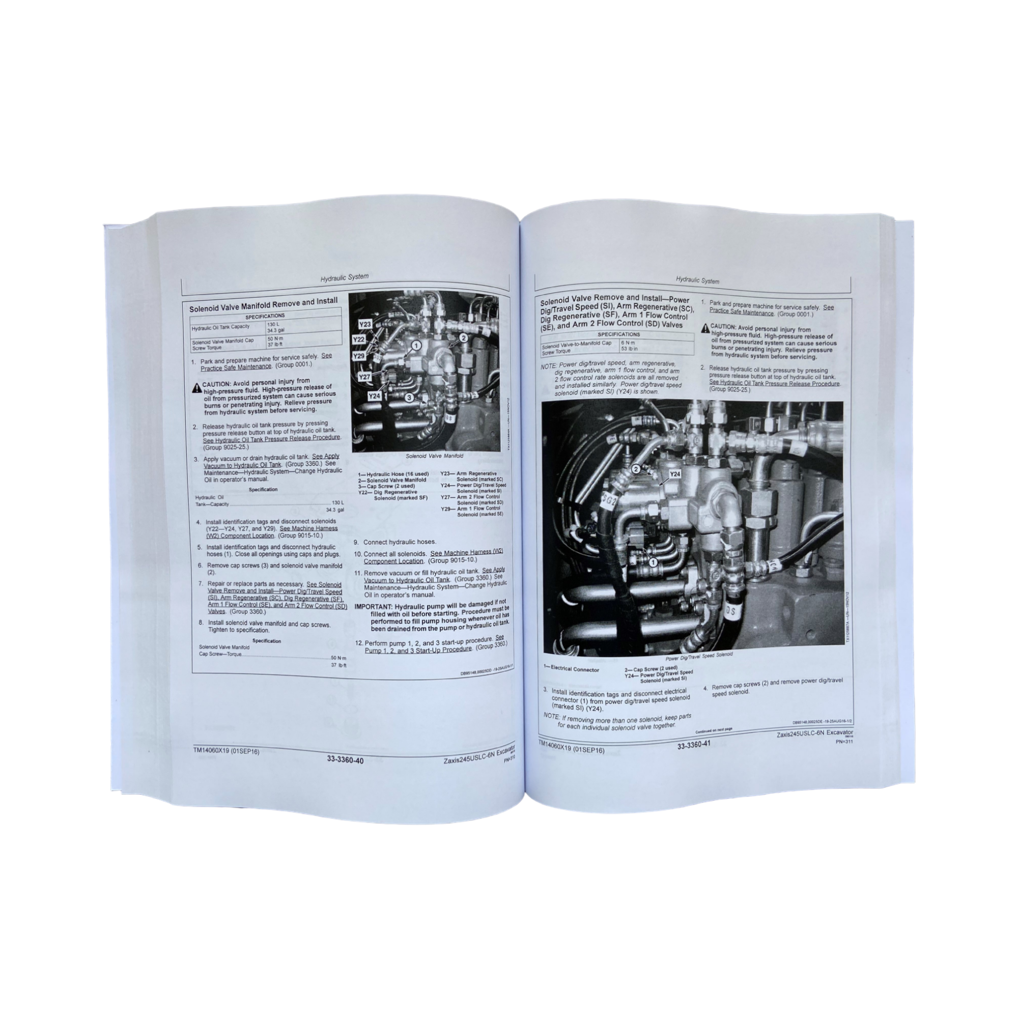 HITACHI ZAXIS 245USLC-6N EXCAVATOR REPAIR SERVICE MANUAL