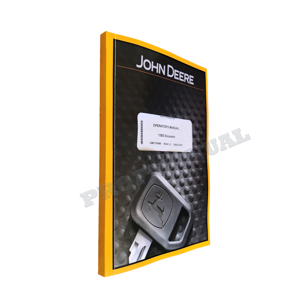 MANUAL DEL OPERADOR DE LA EXCAVADORA JONH DEERE 135G + ¡BONIFICACIÓN!
