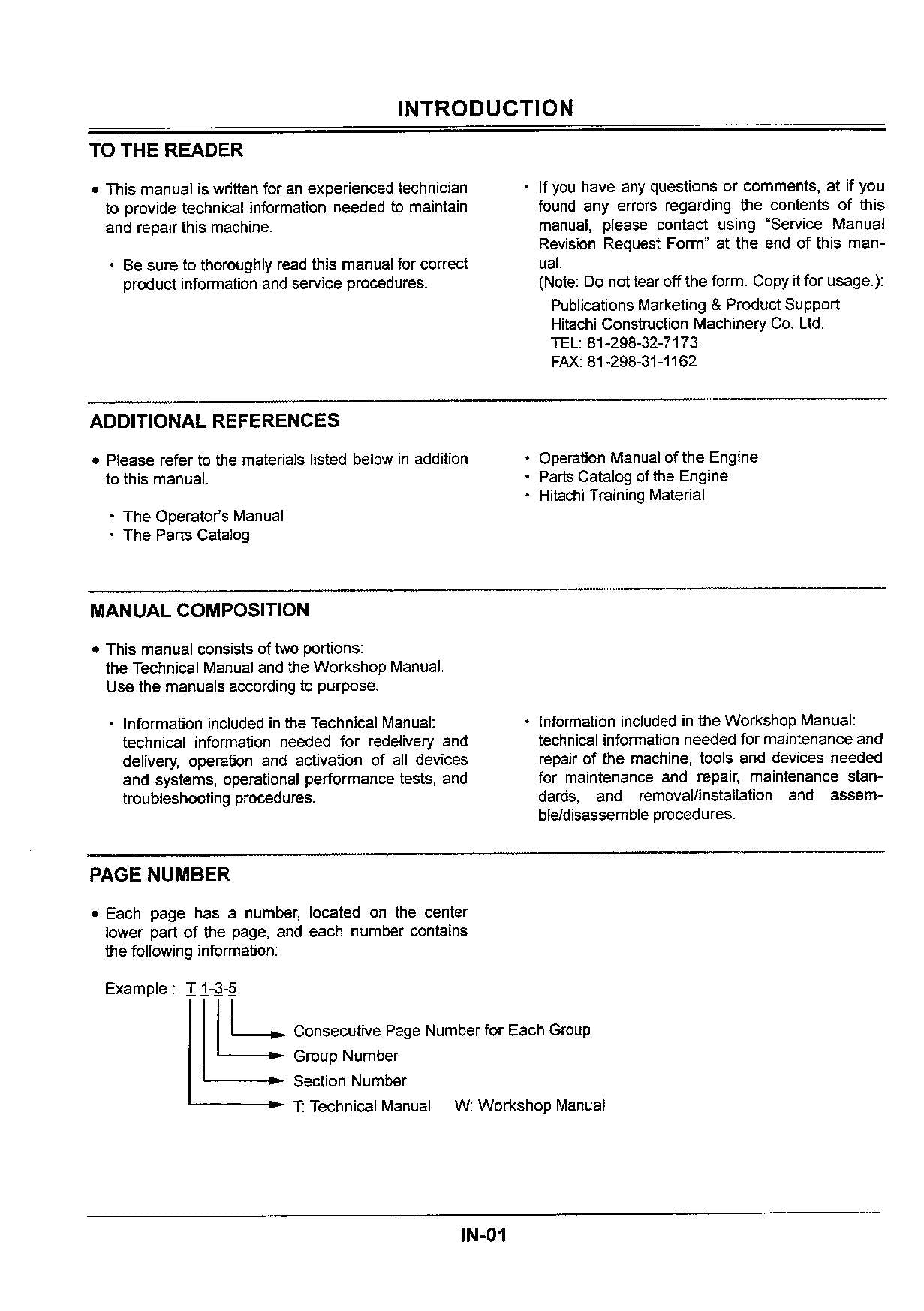 Hitachi EX8-2B Excavator Operational Test Troubleshooting Service Manual Schemes