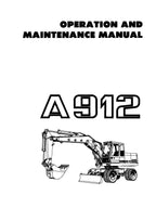 Liebherr A912 Excavator Operators manual