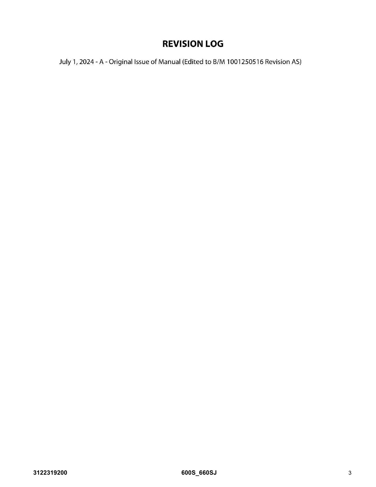 JLG 600S 660SJ Boom Lift Parts Catalog Manual