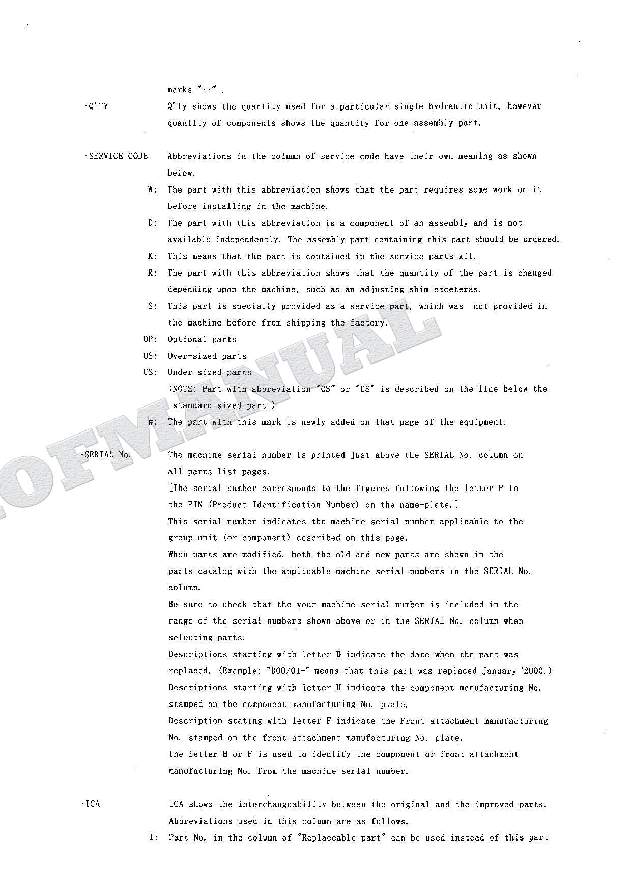 HITACHI EX135UR-5 EX135US-5 EX140US-5 Equip Comp Excavator Parts Catalog Manual
