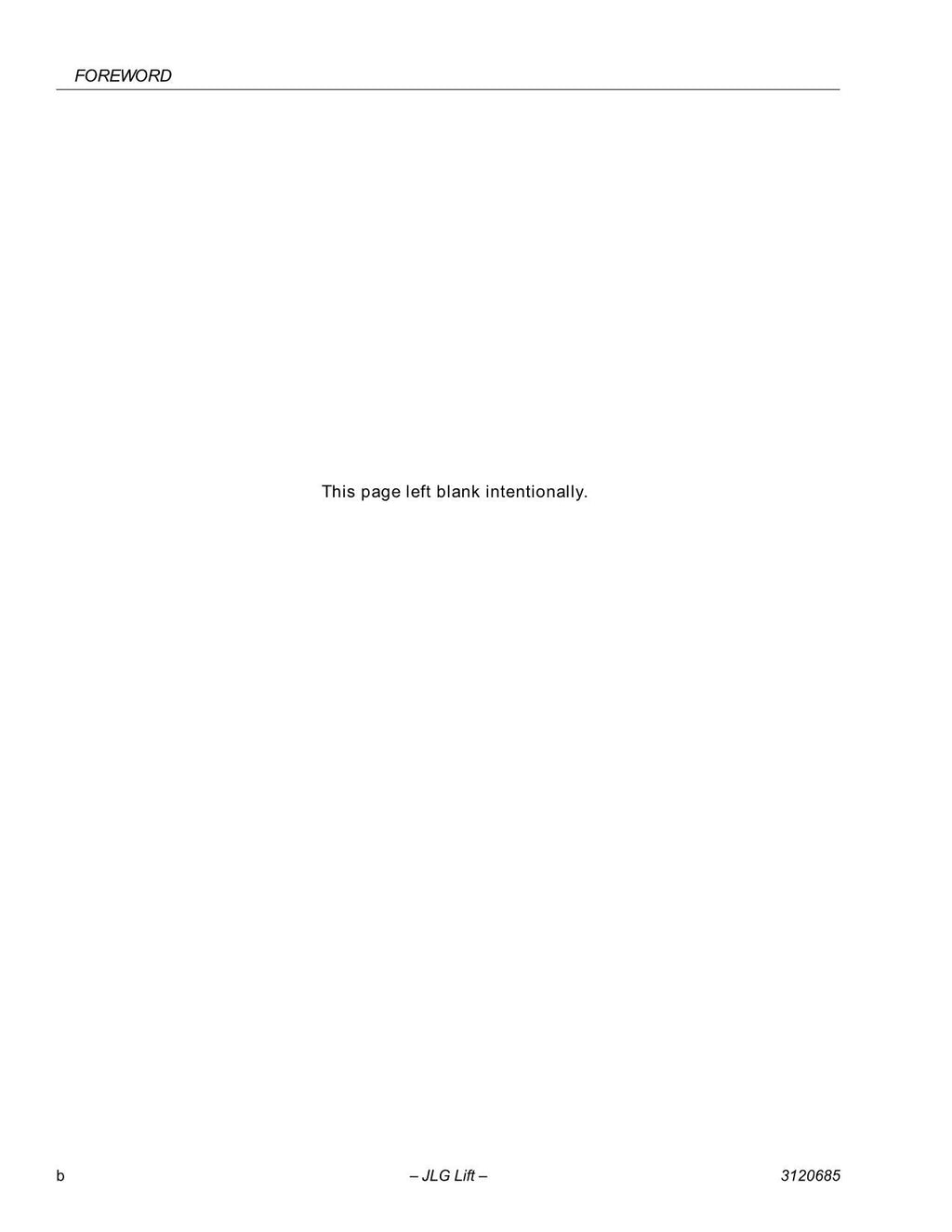 JLG 120HX Boom Lift Maintenance Operation Operators Manual 3120685