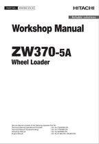 Hitachi ZW370-5A Wheel Loader Workshop Manual
