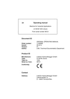 Liebherr LH60-M Litronic Excavator Operators manual