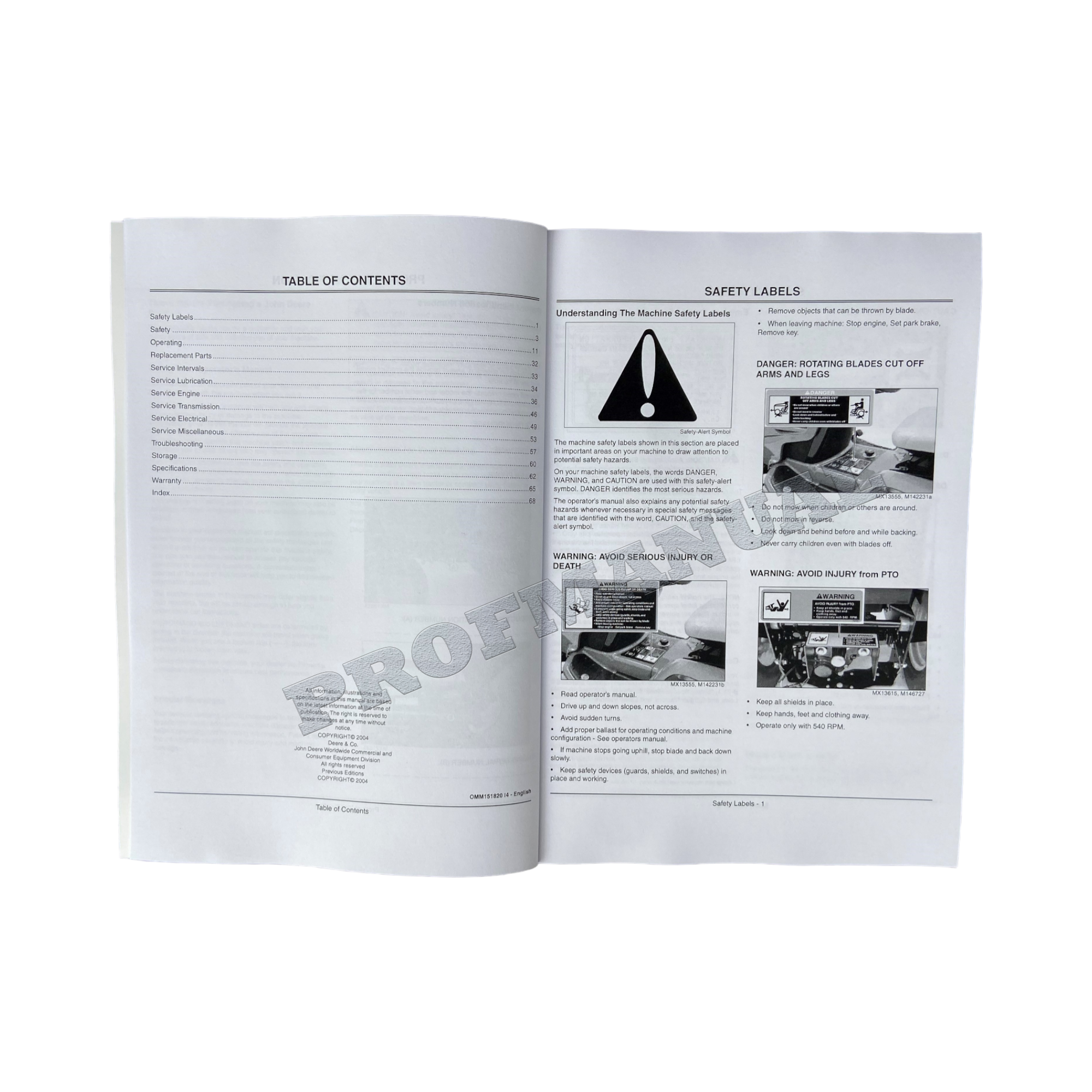 MANUAL DEL OPERADOR DEL TRACTOR JOHN DEERE X495 X595