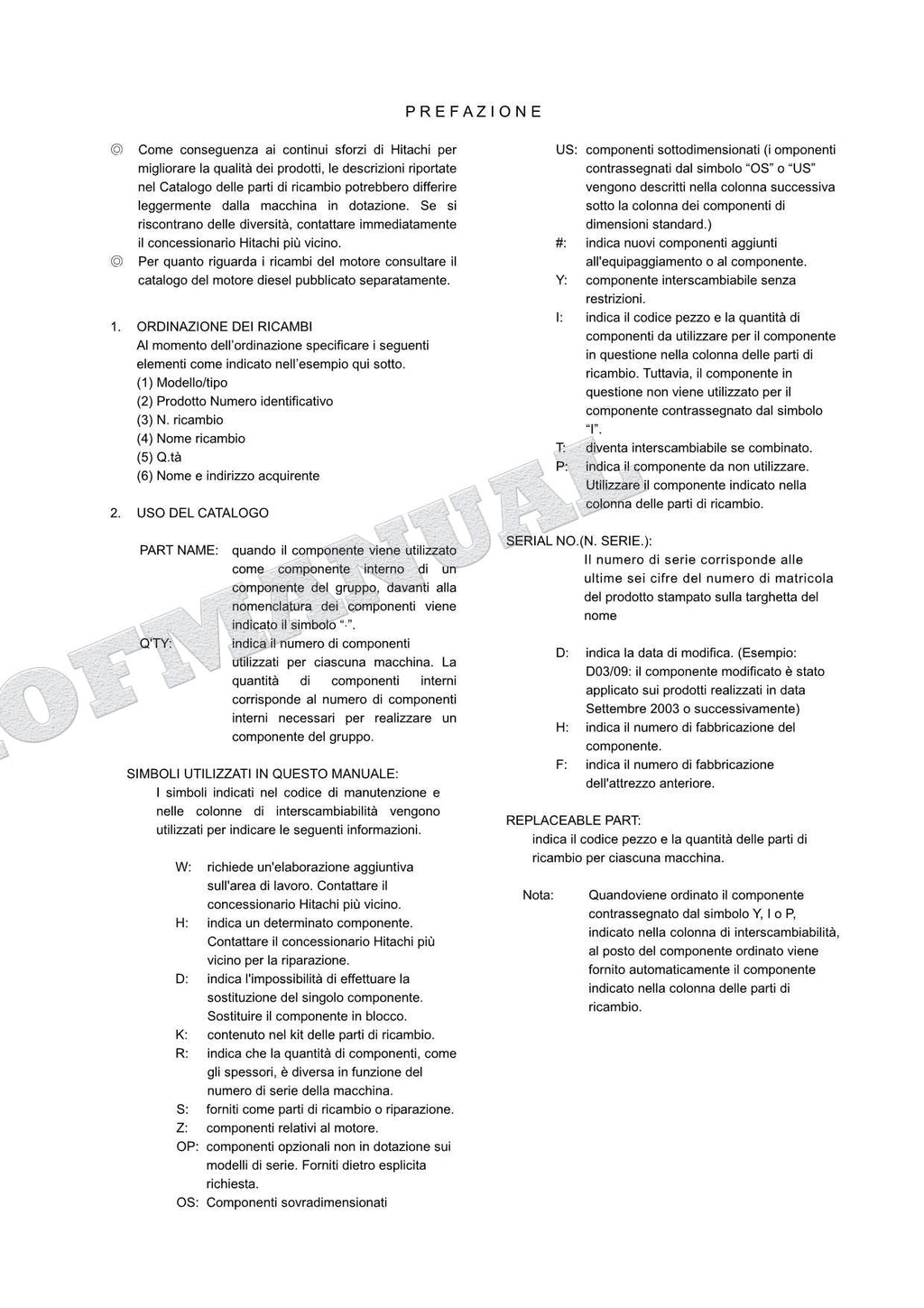 Manual del catálogo de piezas de excavadora con accesorio telescópico tipo almeja HITACHI ZX70LC ZX75US-A