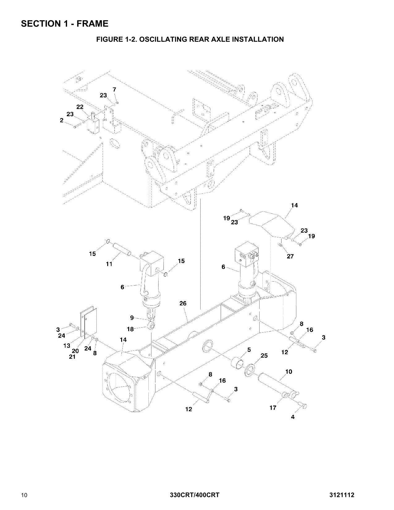 Catálogo de piezas del elevador de tijera JLG 330CRT 400CRT Manual 3121112