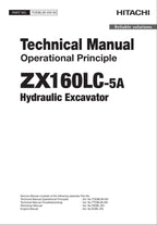 HITACHI ZAXIS ZX160LC-5A Excavator Operational Principle Technical Manual