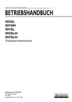 New Holland 9050L 9050LH 9070L 9070LH 9070M Mähdrescher Betriebsanleitung