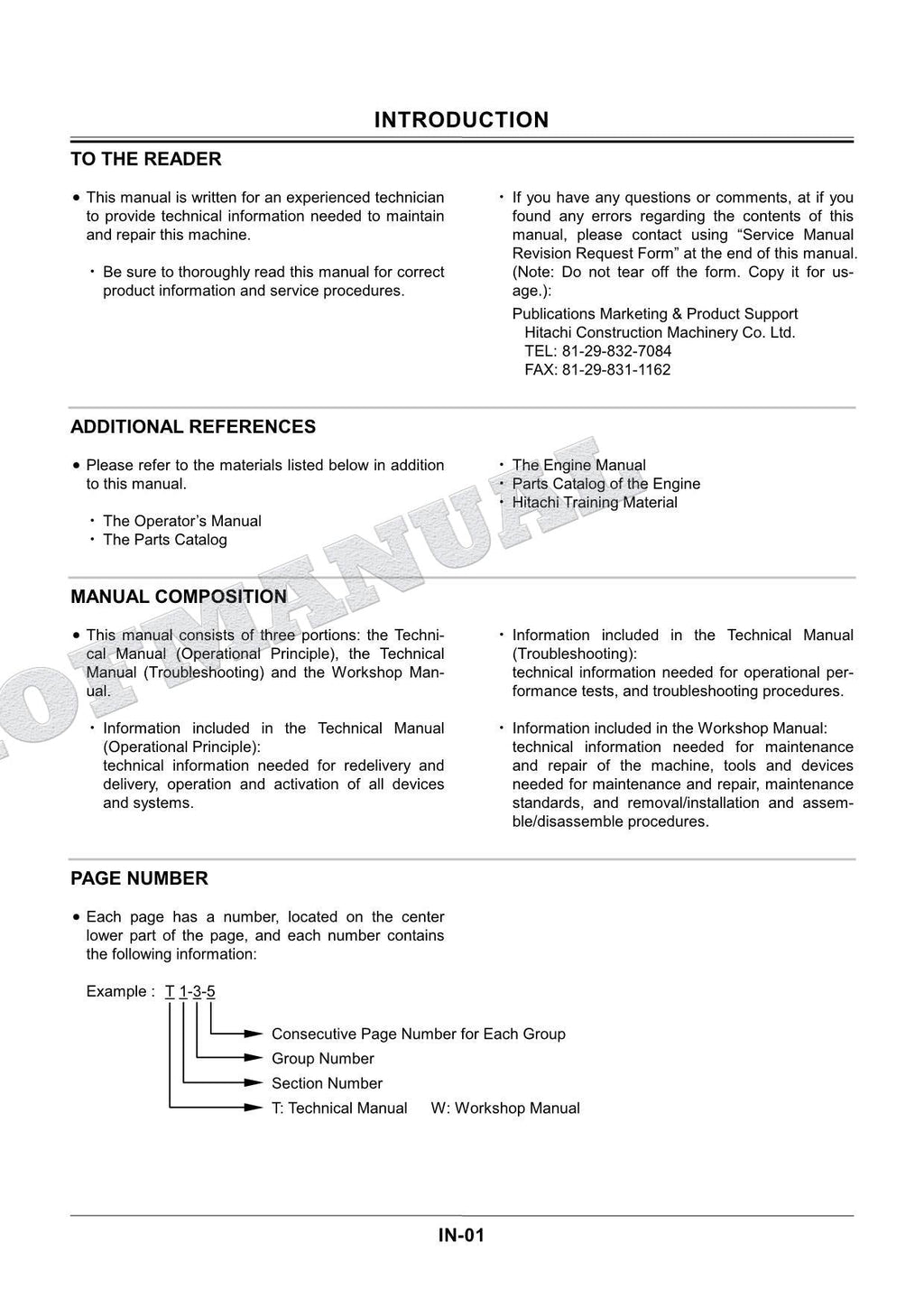 HITACHI ZX200-3 ZX225US-3 Excavator Repair Service Workshop manual