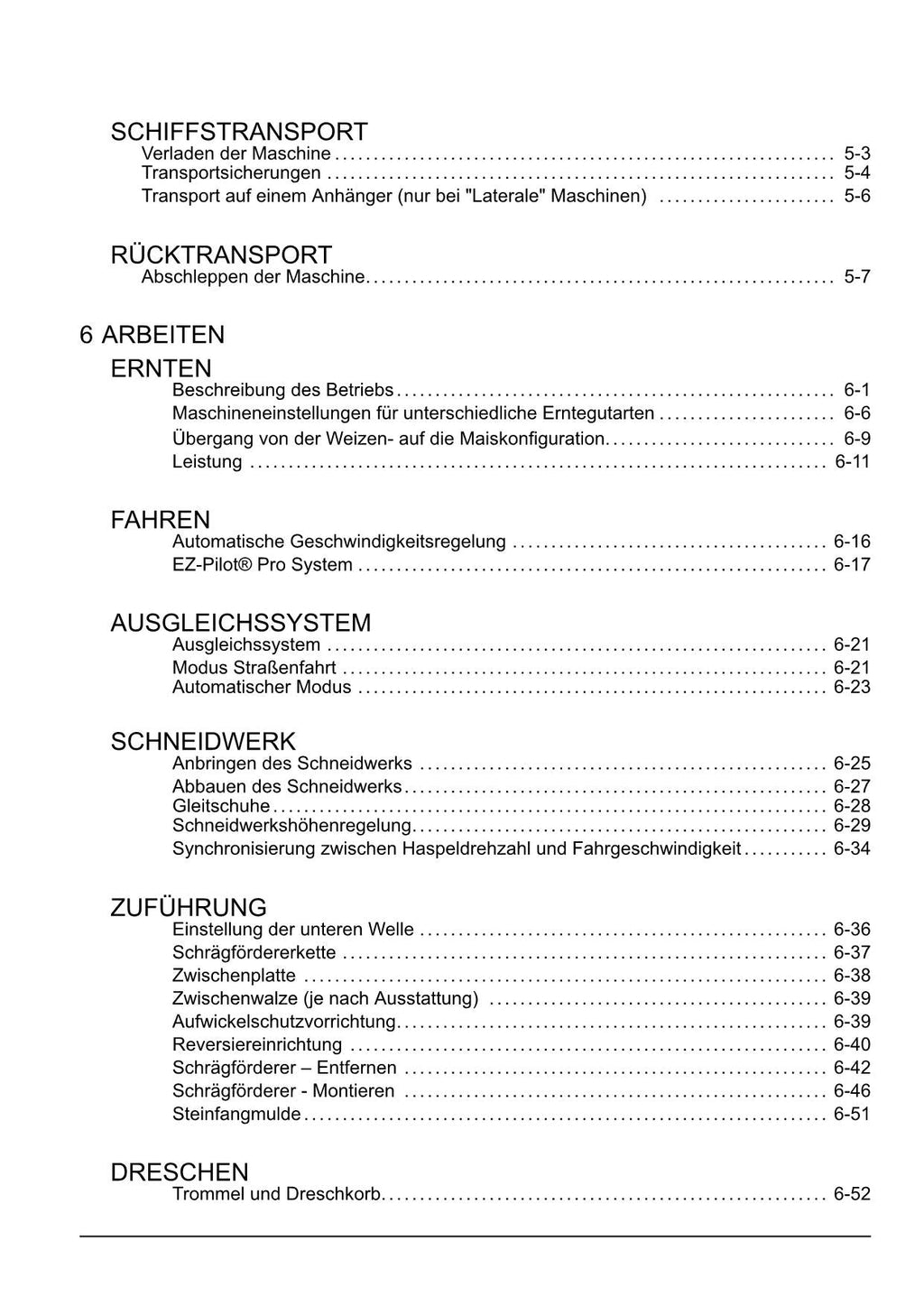 New Holland CH7 70 CH7 70 Laterale Mähdrescher Betriebsanleitung 51688365