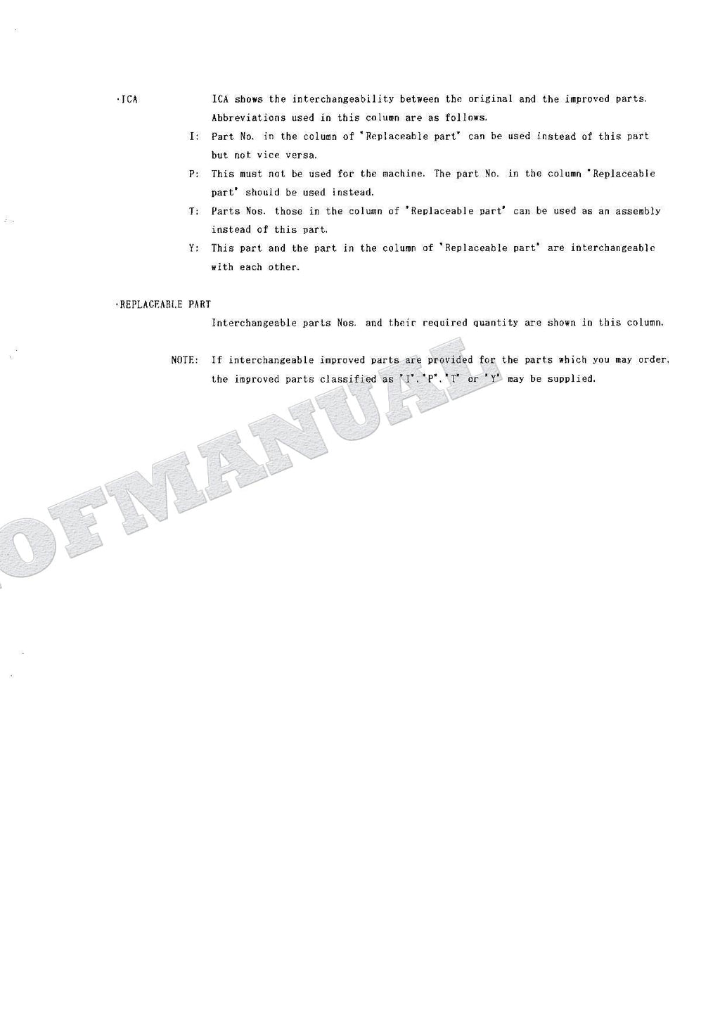 HITACHI EX60 Excavator Parts Catalog Manual P107-1-7